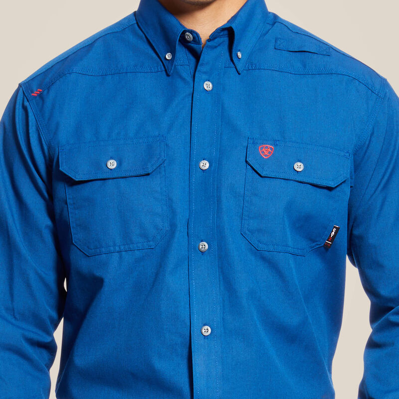 Ariat Mens FR Featherlight Work Shirt - Royal Blue - 10025428-