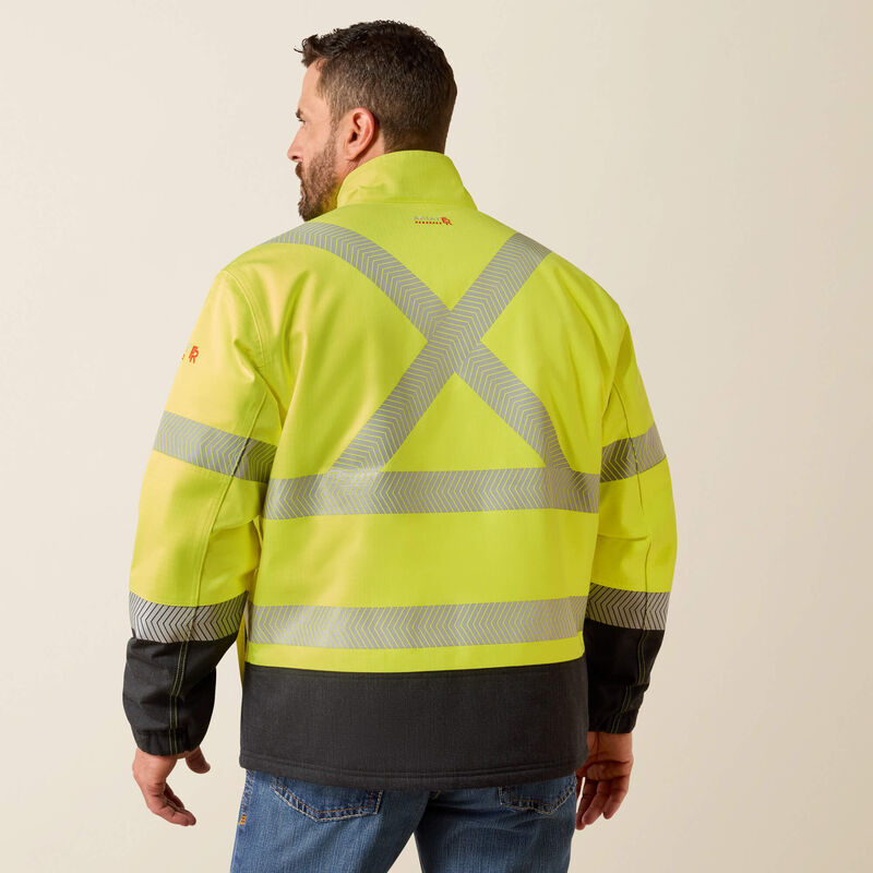 Ariat Mens FR Hi-Vis Waterproof Insulated Jacket - Hi-Vis Yellow - 10024022-