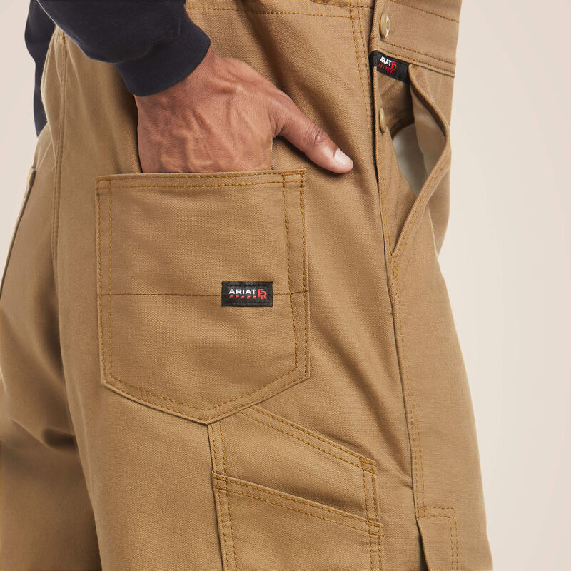 Ariat Mens FR Insulated Overall 2.0 Bib - Field Khaki - 10023459-