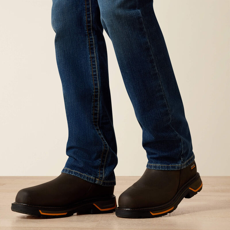 Ariat Mens FR M4 Relaxed Basic Boot Cut Jean - Alloy Wash - 10020812-