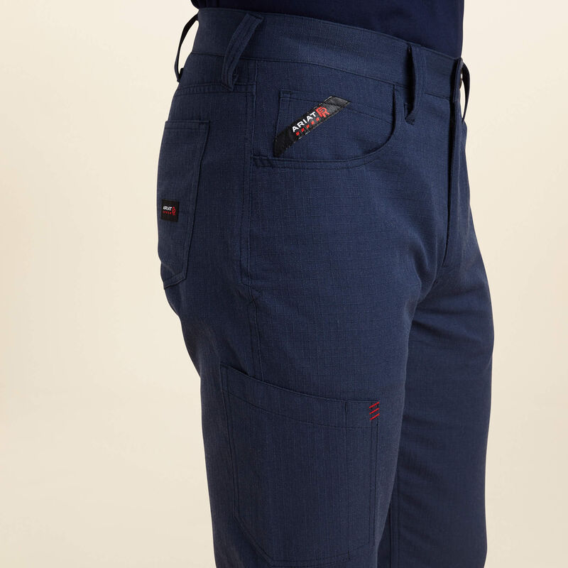 Ariat Mens FR M4 Relaxed Crossfire Straight Pant - Navy - 10043154-