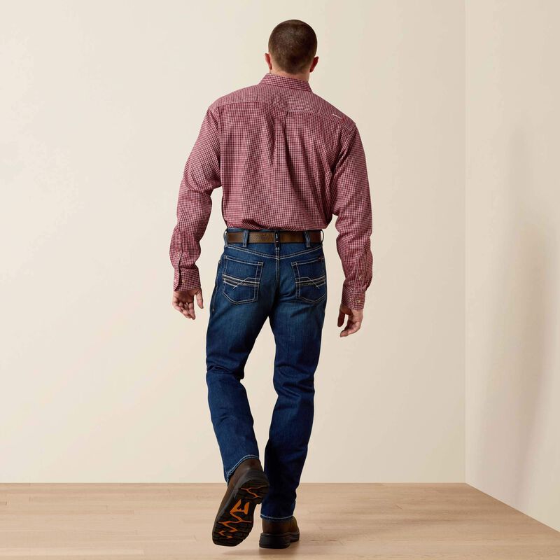 Ariat Mens FR M4 Relaxed DuraStretch Lineup Stackable Straight Leg Jean - Platinum - 10027729-