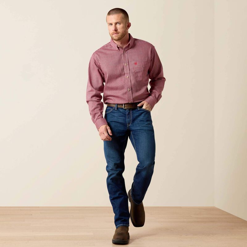 Ariat Mens FR M4 Relaxed DuraStretch Lineup Stackable Straight Leg Jean - Platinum - 10027729-