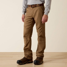 Ariat Mens FR M5 Stretch DuraLight Cordura Canvas Stackable Straight Leg Pant - Field Khaki