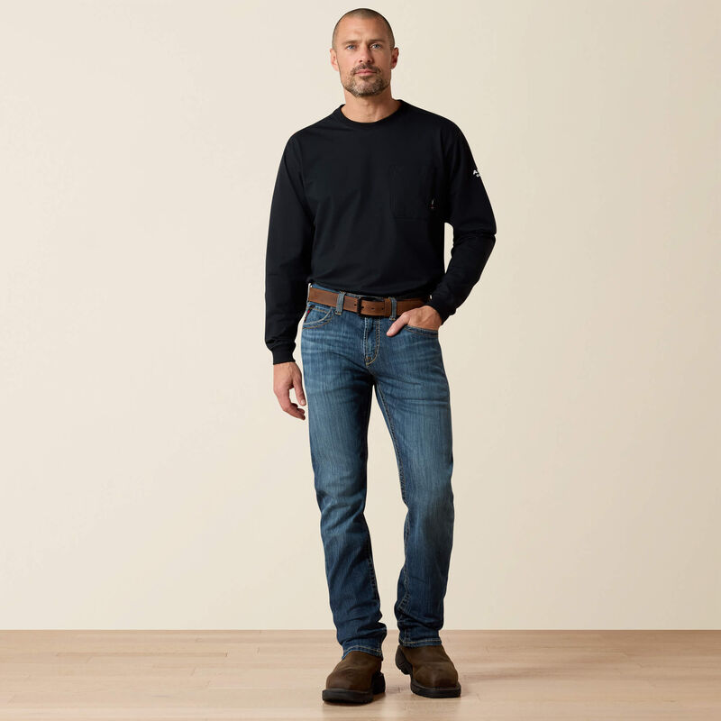 Ariat Mens FR M7 Slim Duralight Stretch Basic Straight Jean - Shaniko - 10043156-
