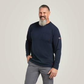 Ariat Mens FR Max Protect Inherent T-Shirt - Navy