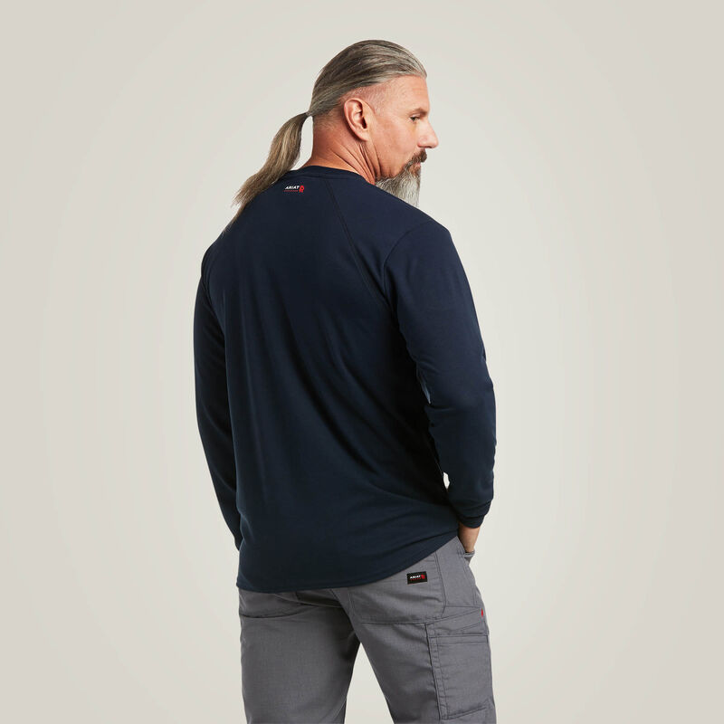Ariat Mens FR Max Protect Inherent T-Shirt - Navy - 10039161-