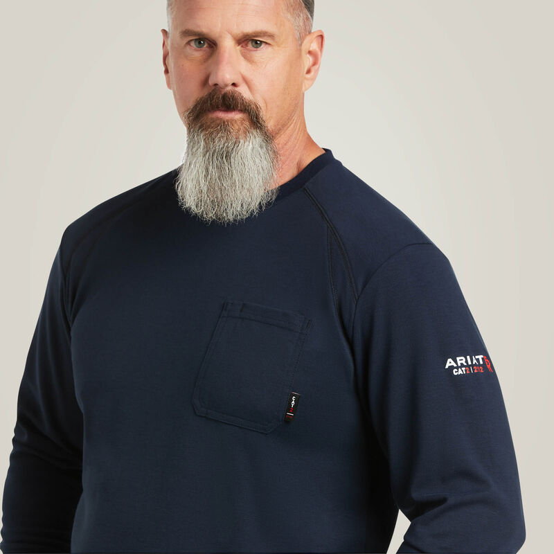 Ariat Mens FR Max Protect Inherent T-Shirt - Navy - 10039161-
