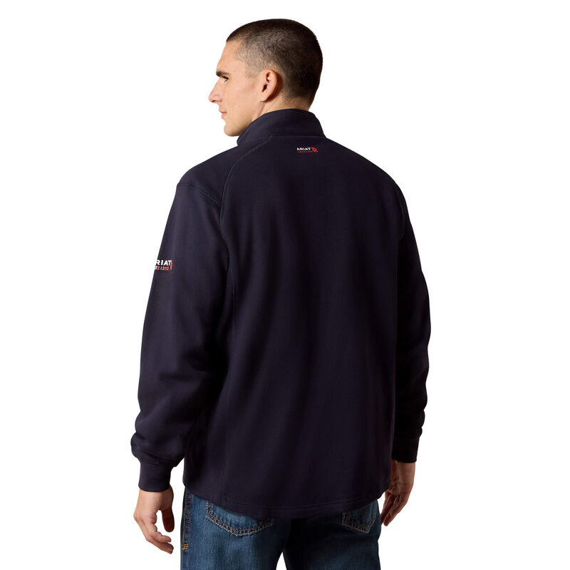 Ariat Mens FR Rev 1/4 Zip Top - Navy - 10022333-