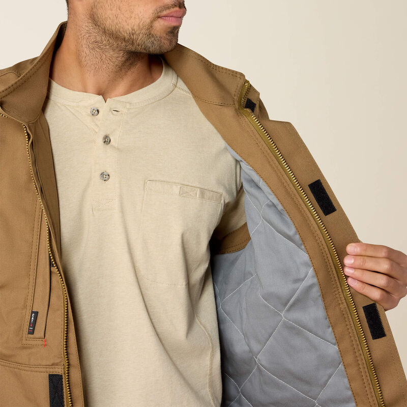 Ariat Mens FR Workhorse Insulated Vest - Field Khaki - 10024031-