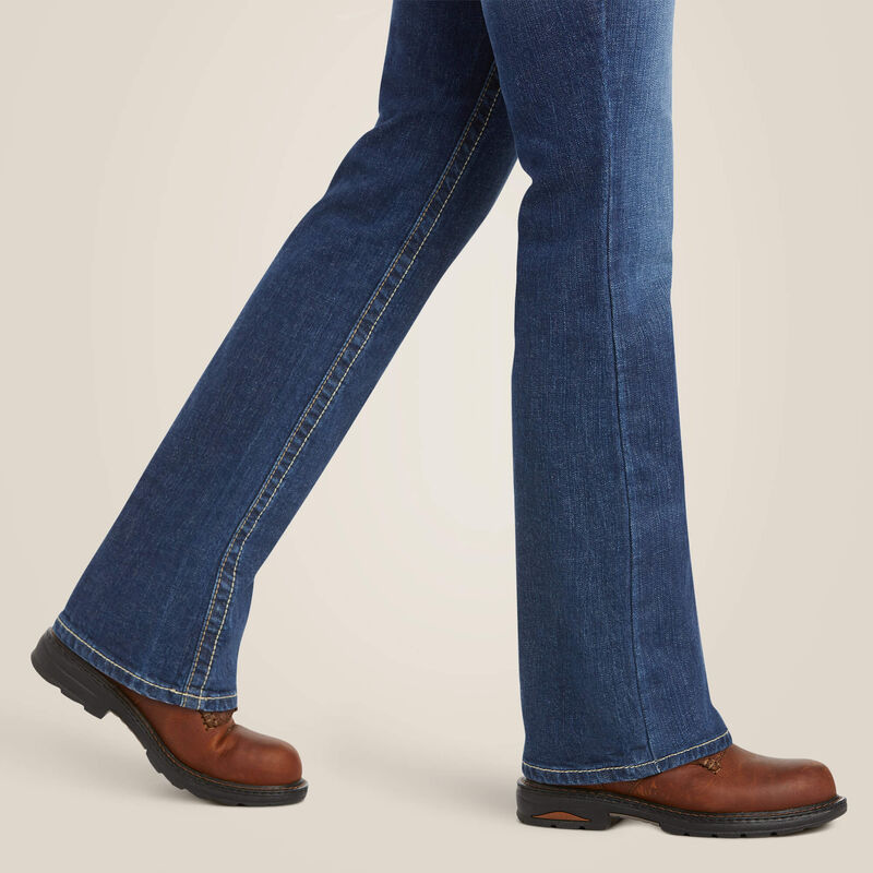 Ariat Womens FR DuraStretch Basic Boot Cut Jean - Blue Quartz - 10016176-