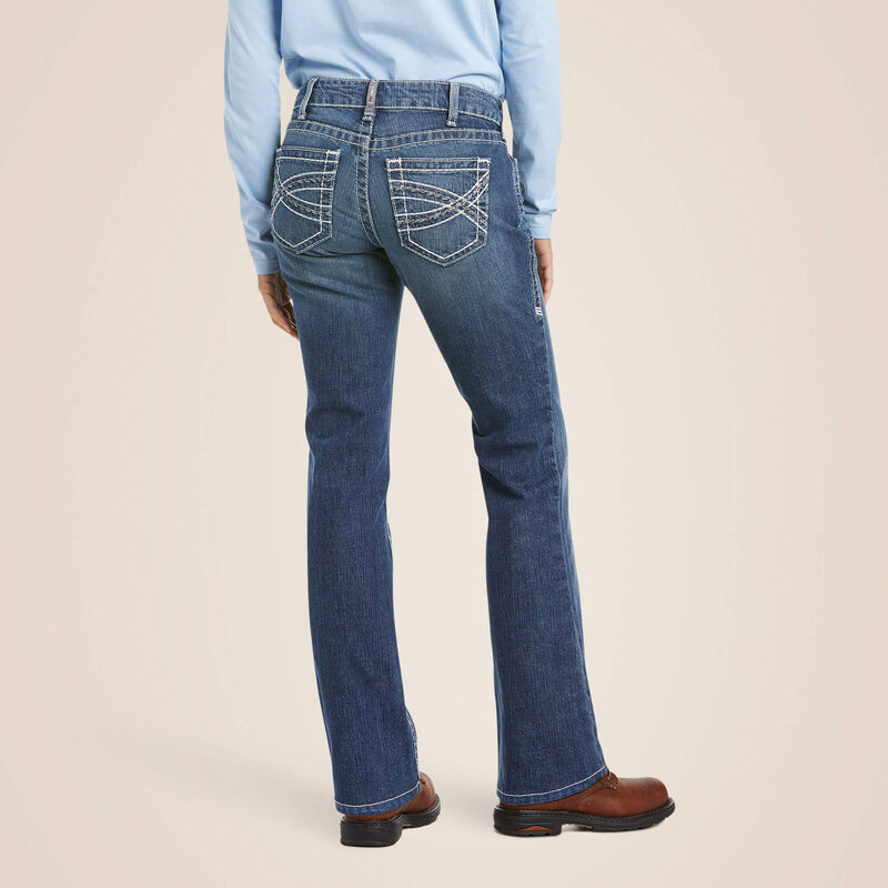 Ariat Womens FR DuraStretch Entwined Boot Cut Jean - Oceanside - 10019544-
