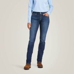 Ariat Womens FR Perfect Rise DuraStretch Avelynn Slim Leg Jean - Madera Denim women,girl,womens,girls,ladies,lady,pant,pants,jean,jeans,blue,denim,work