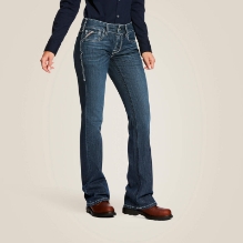 Ariat Womens FR Stretch DuraLight Ella Jean - Azurite fr,flame,fire,resistant,retardant,women,girl,womens,girls,ladies,lady,pant,pants,jean,jeans,blue,denim,work