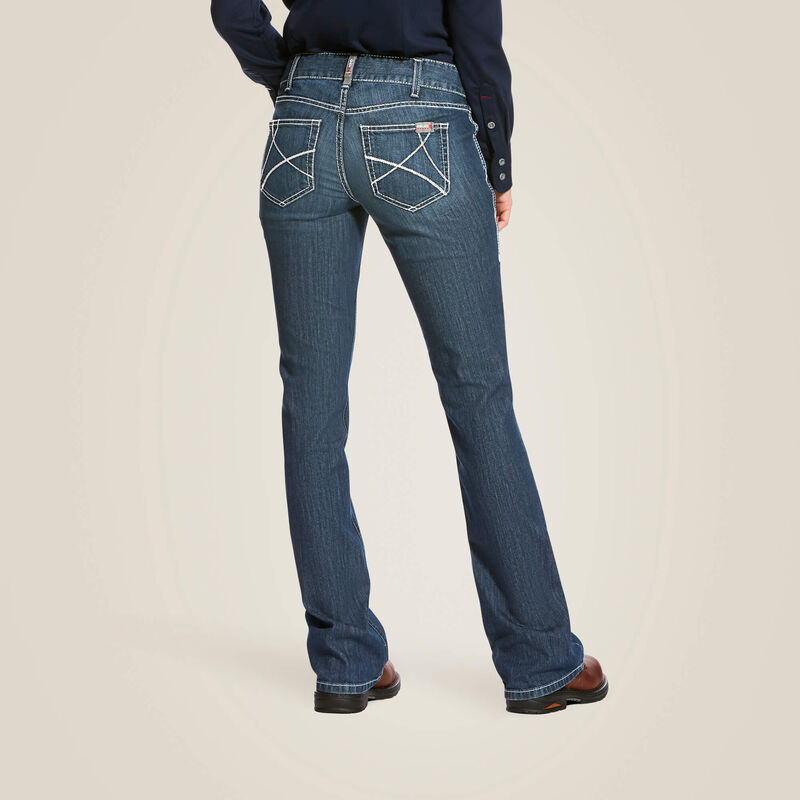 Ariat Womens FR Stretch DuraLight Ella Jean - Azurite - 10026006-