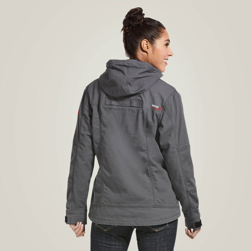 Ariat Womens FR DuraLight Cordura Canvas Jacket - Iron Grey - 10032844-