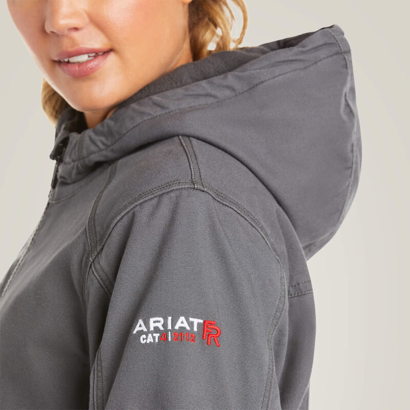 Ariat Womens FR DuraLight Cordura Canvas Jacket - Iron Grey - 10032844-