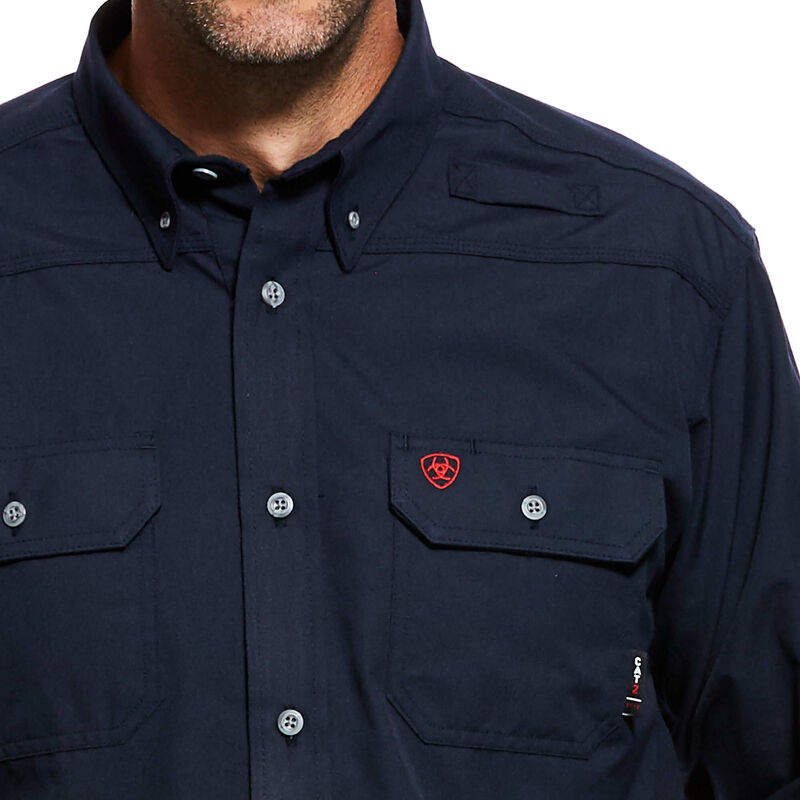 Ariat Mens FR Featherlight Work Shirt - Navy Blue - 10022899-