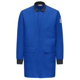 Bulwark 4.5 oz Men's FR Lab Coat - Royal Blue