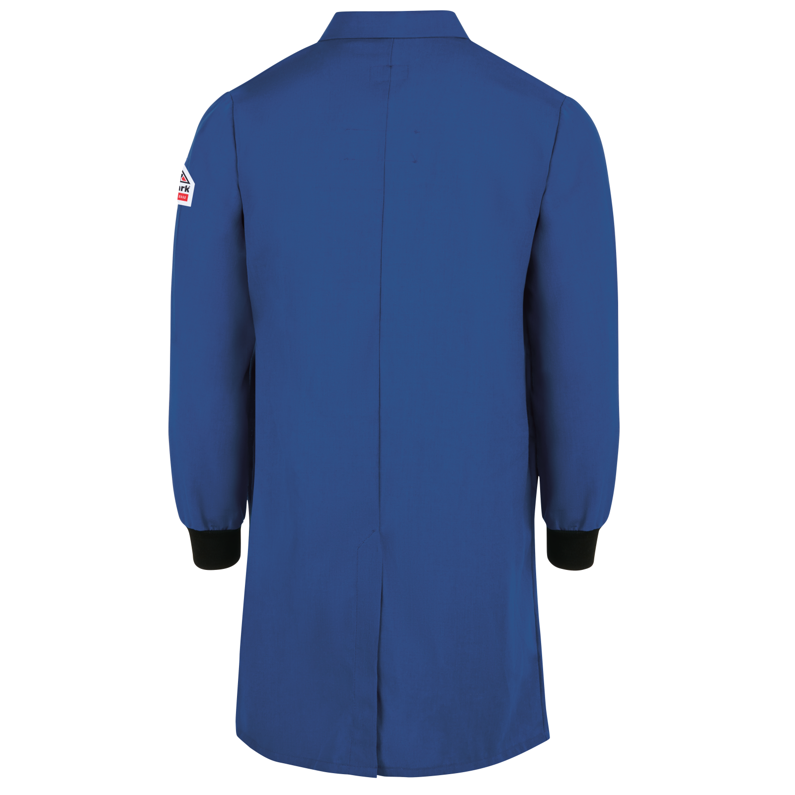 Bulwark Mens 4.5 oz Nomex Lab Coat w/Knit Cuffs - Royal Blue - KNC2RB-