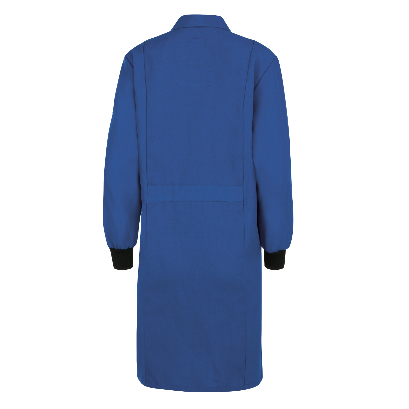 Bulwark Women's 4.5 oz FR Lab Coat with Knit Cuffs - Royal Blue - KNC3RB-