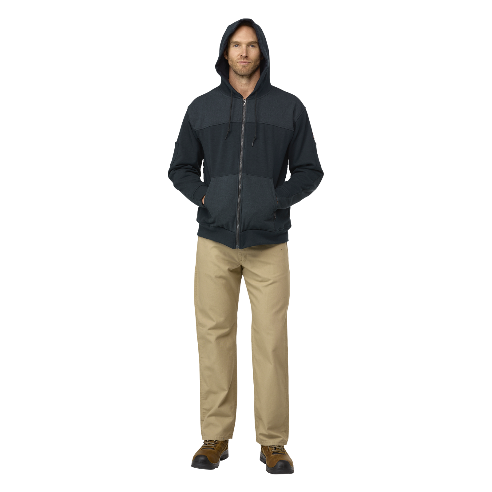 Bulwark Men's FR Full Zip Hoodie with Face Mask - Navy - SMM6NV-