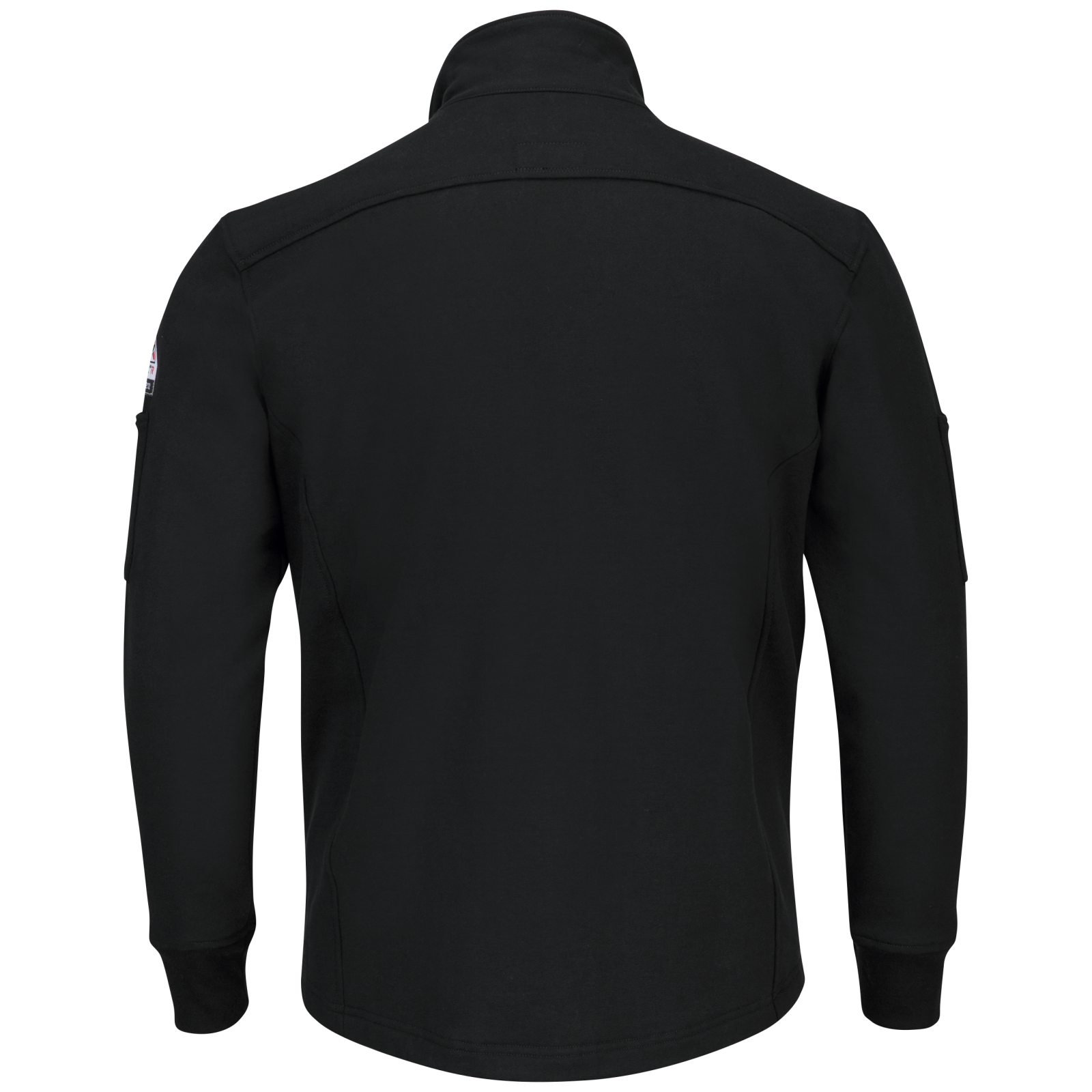 Bulwark Mens Fleece FR Zip-Up Jacket - Black - SEZ2BK-