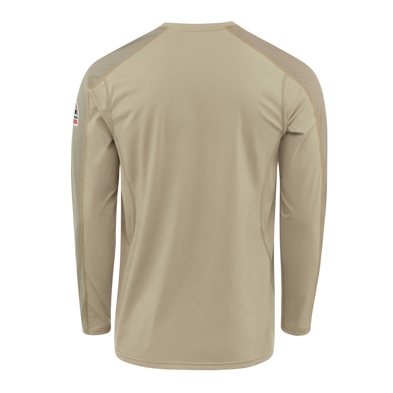 Bulwark Mens Flex Knit Henley - Khaki - STL2KH-