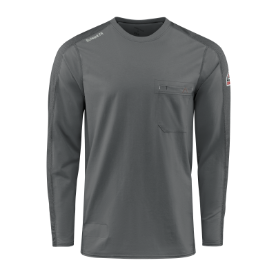 Bulwark Mens Flex Knit Tee - Charcoal