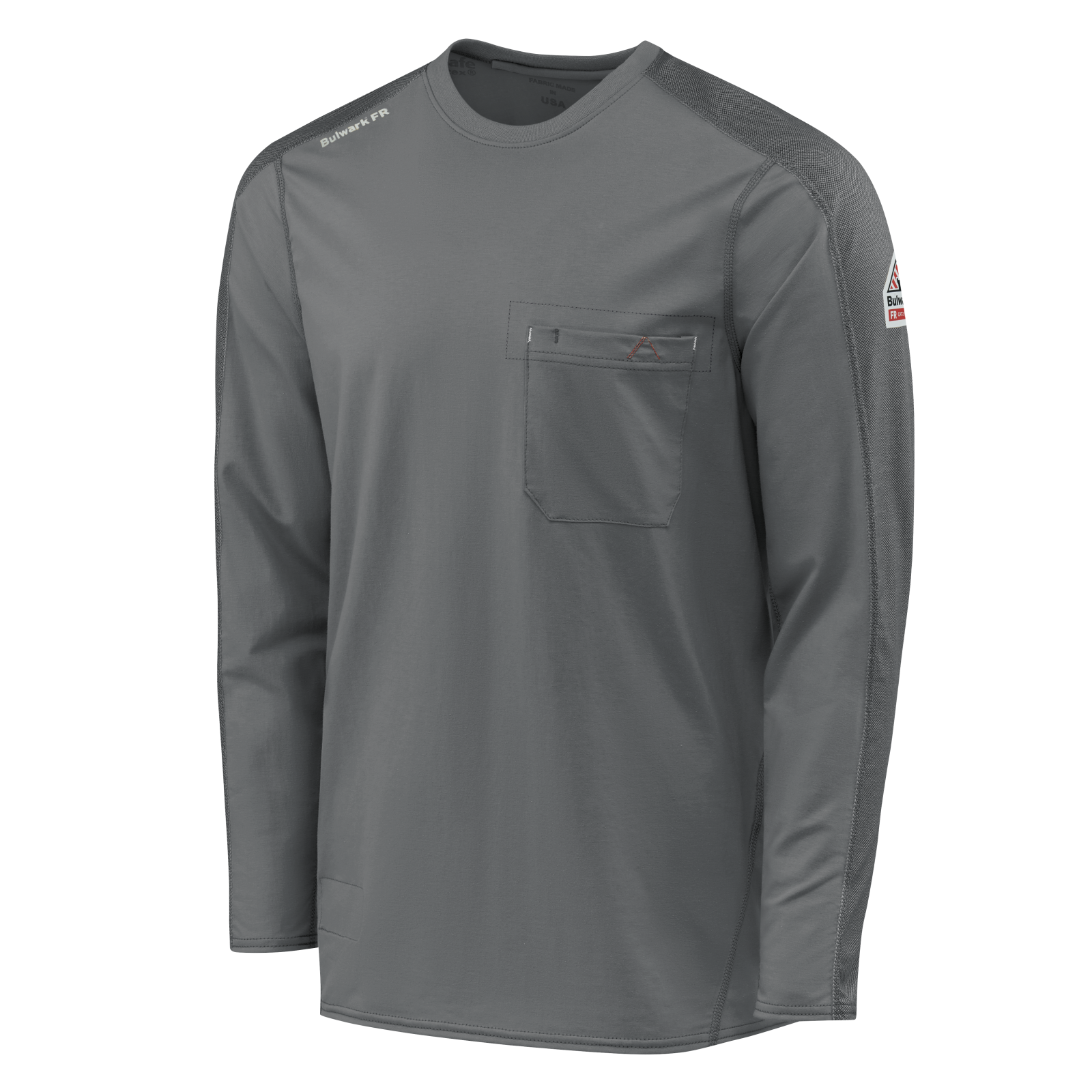 Bulwark Mens Flex Knit Tee - Charcoal - STT2CH-