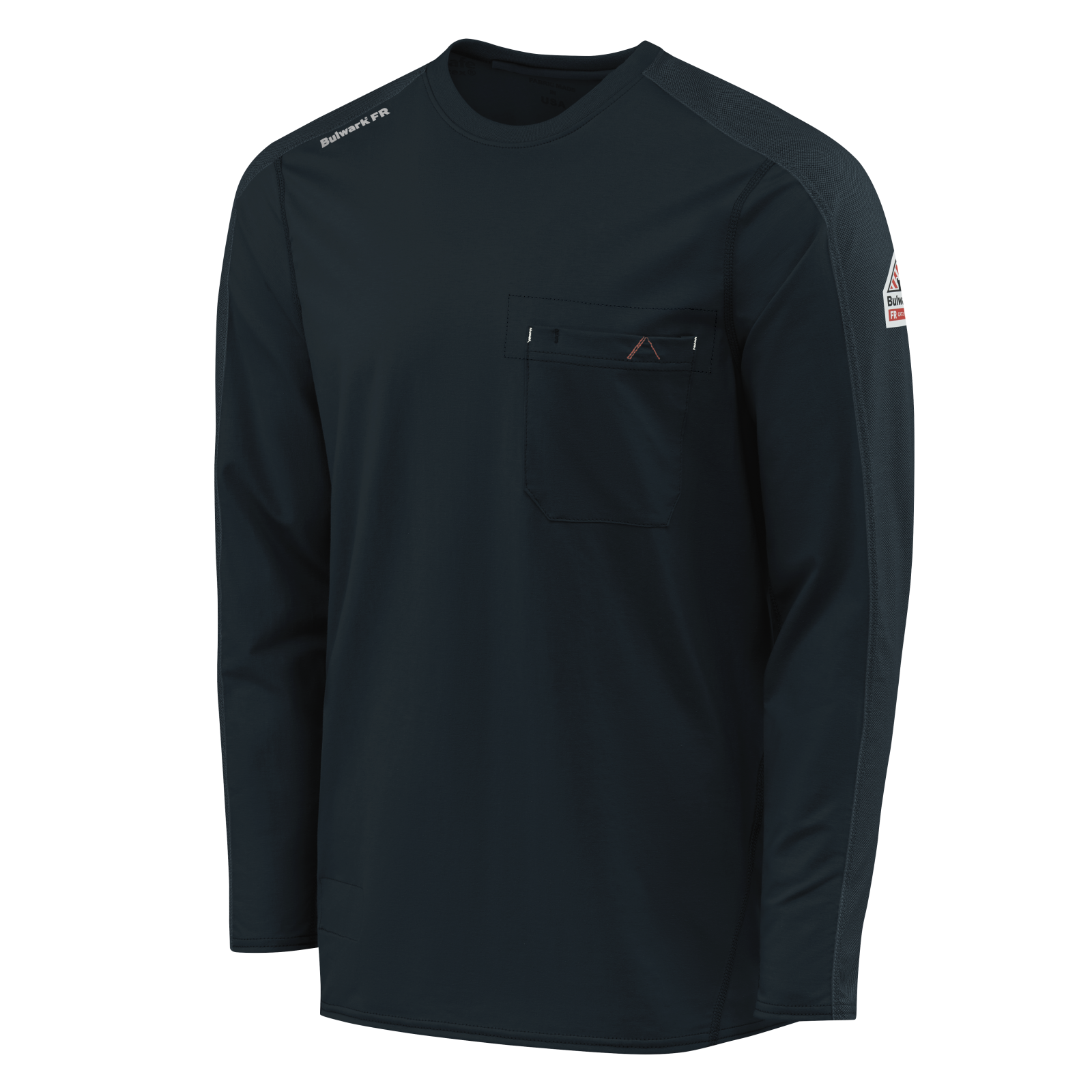 Bulwark Mens Flex Knit Tee - Navy - STT2NV-