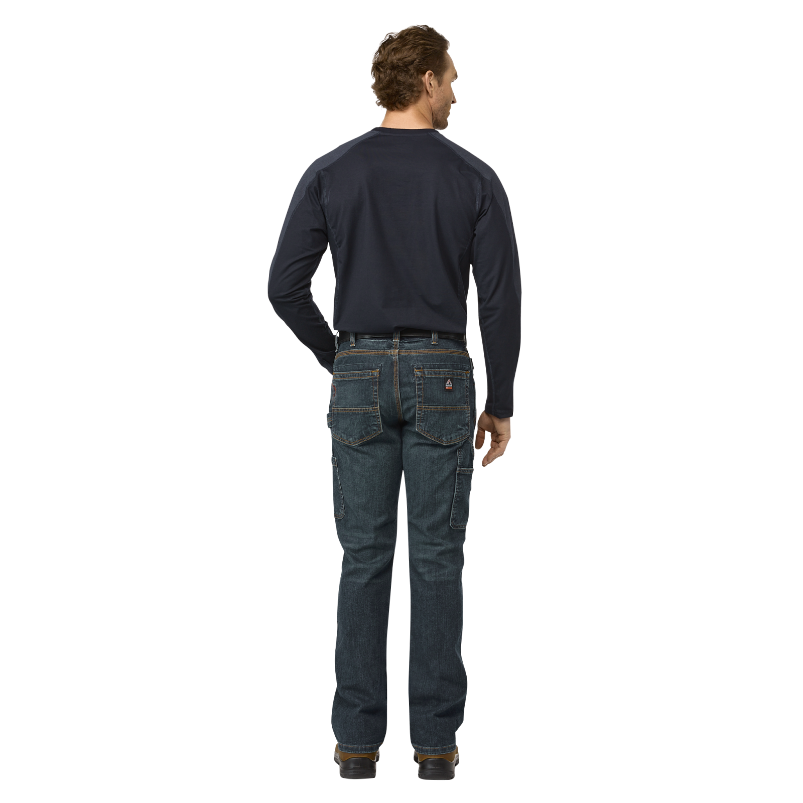 Bulwark Mens Flex Knit Tee - Navy - STT2NV-
