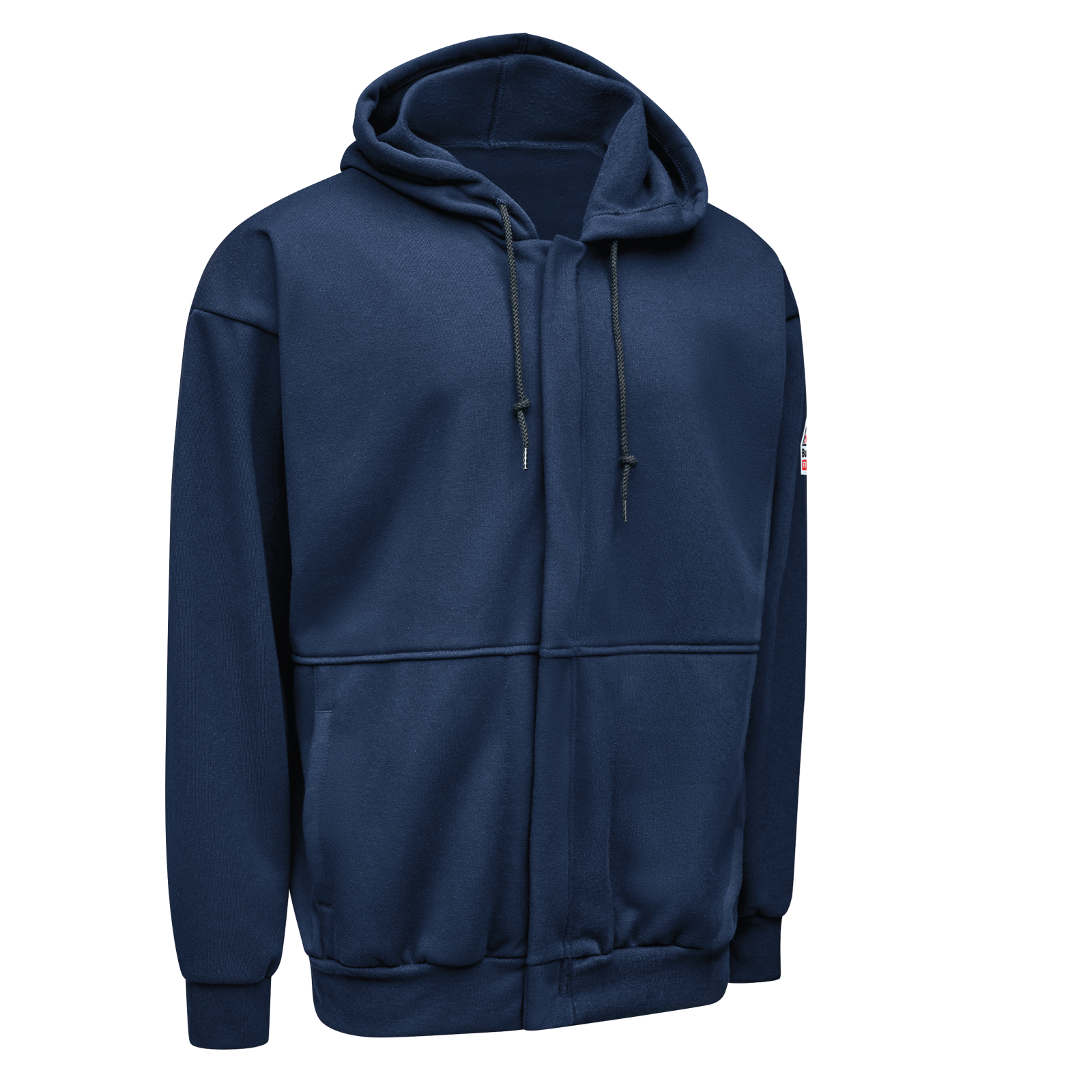 Bulwark Men's Full Zip Hooded Fleece - Navy - SMZ8NV-