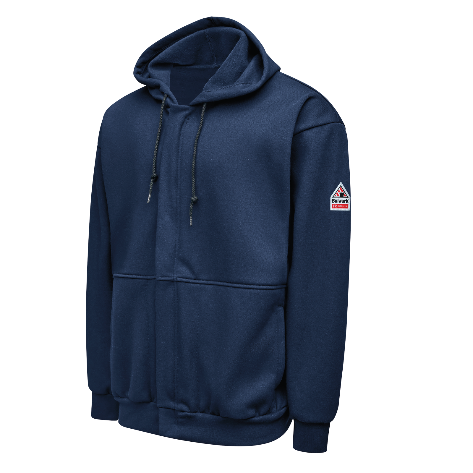 Bulwark Men's Full Zip Hooded Fleece - Navy - SMZ8NV-