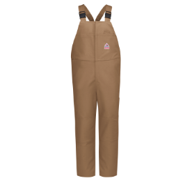 Bulwark Mens Heavyweight Excel FR Unlined Duck Bib Overall - Brown Duck