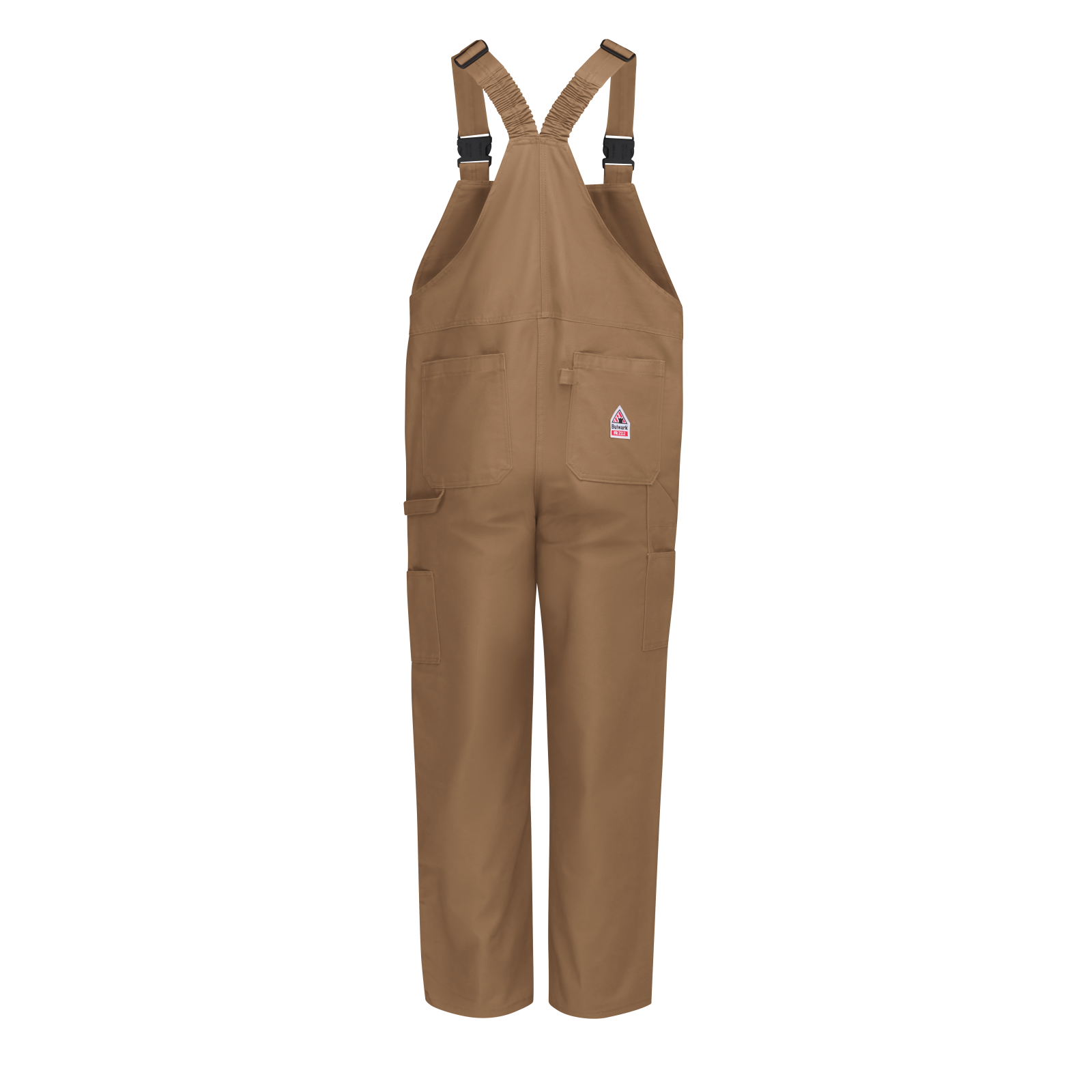 Bulwark Mens Heavyweight Excel FR Unlined Duck Bib Overall - Brown Duck - BLF8BD-