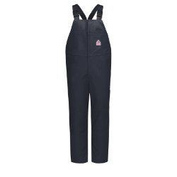 Bulwark Mens Heavyweight Excel FR Unlined Duck Bib Overall - Navy FR,flame,fire,resistant,retardant,men,mens,boy,boys,warm,cold,winterwear,weather,outerwear,blues,bib,bibs,overall,overalls,dark,blue,navy,midnight