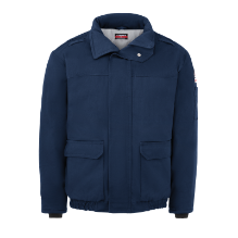 Bulwark Mens Heavyweight FR Insulated Bomber Jacket - Navy men,mens,boy,boys,jacket,coat,hoodie,sweatshirt,sweater,insulated,cold,weather,warm,dark,blue,navy,midnight