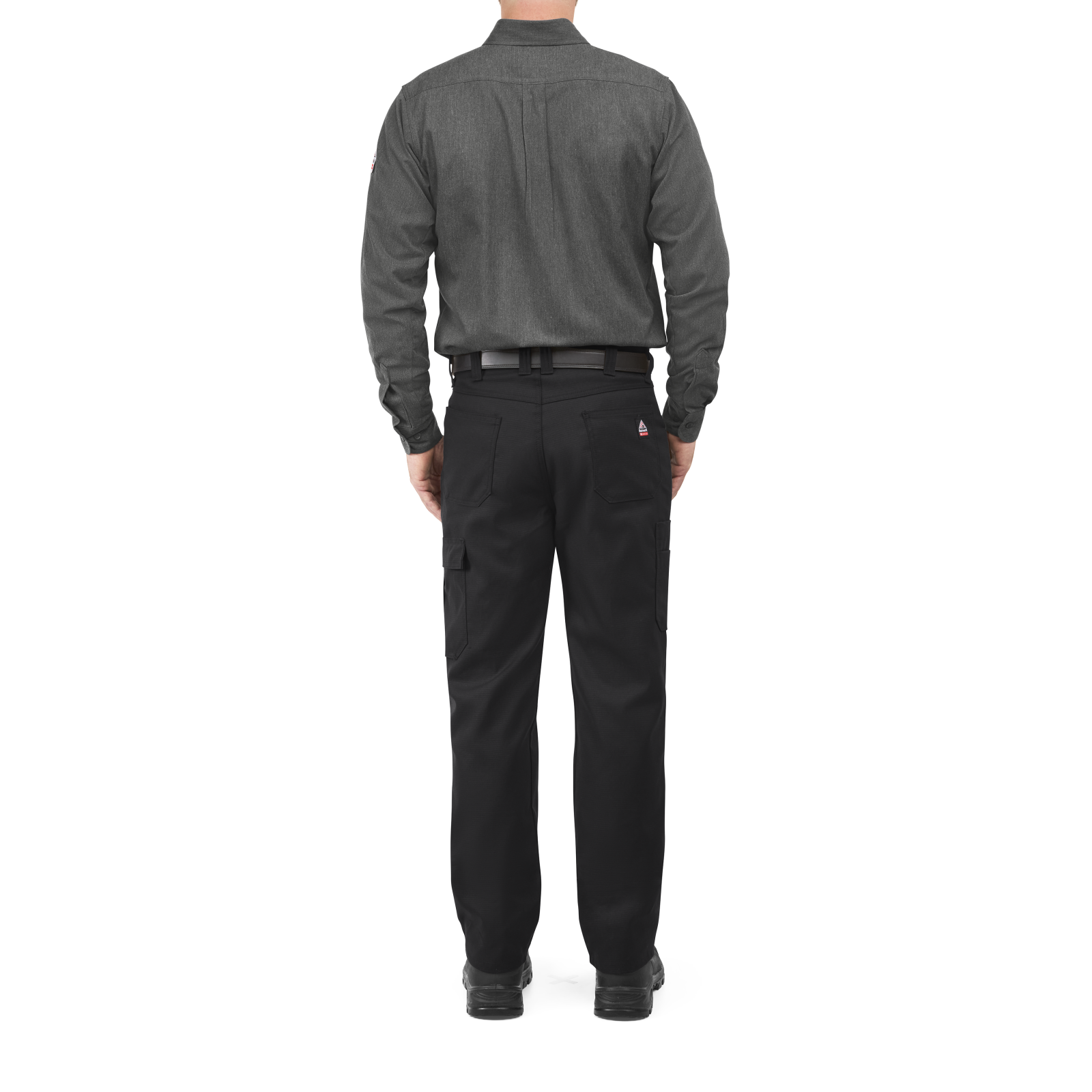 Bulwark Mens IQ SERIES Comfort Woven Lightweight FR Shirt - Dark Gray - QS50DG-