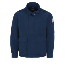 Bulwark Mens Lightweight Nomex FR Lined Bomber Jacket - Navy men,mens,boy,boys,jacket,coat,vest,sweatshirt,sweater,zipper,zip,zip-up,winterwear,outerwear,liner,fr,fire,flame,resistant,retardant,navy,blue,midnight,indigo