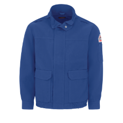 Bulwark Mens Lightweight Nomex FR Lined Bomber Jacket - Royal Blue men,mens,boy,boys,jacket,coat,vest,sweatshirt,sweater,zipper,zip,zip-up,winterwear,outerwear,liner,fr,fire,flame,resistant,retardant,navy,blue,midnight,indigo