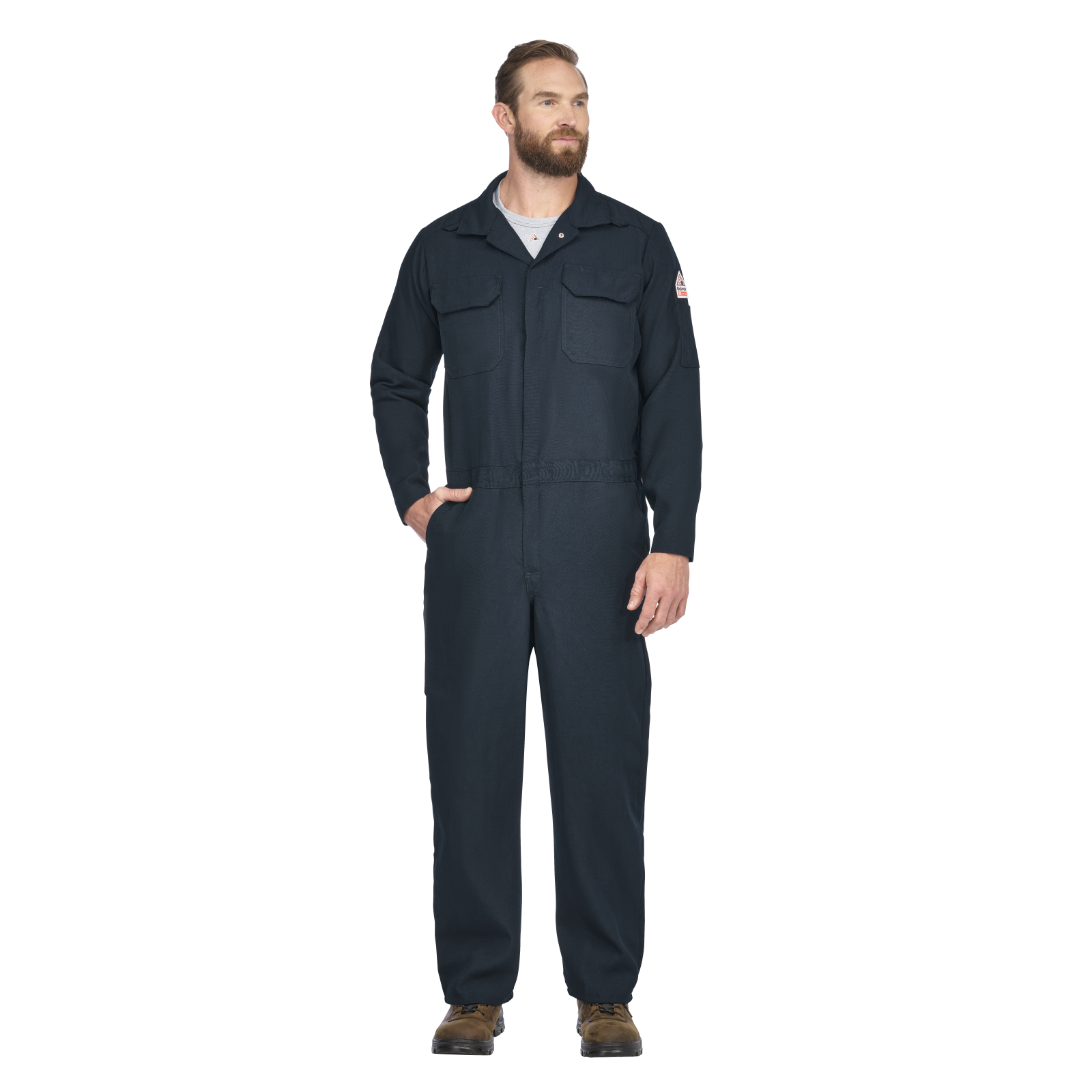 Bulwark Mens Lightweight Nomex FR Premium Coverall - Navy - CNB2NV-