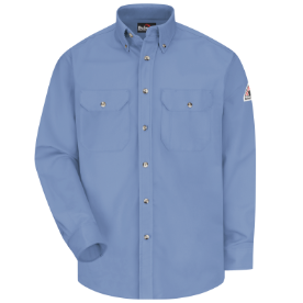 Bulwark Men's Midweight FR Dress Uniform Shirt - Light Blue