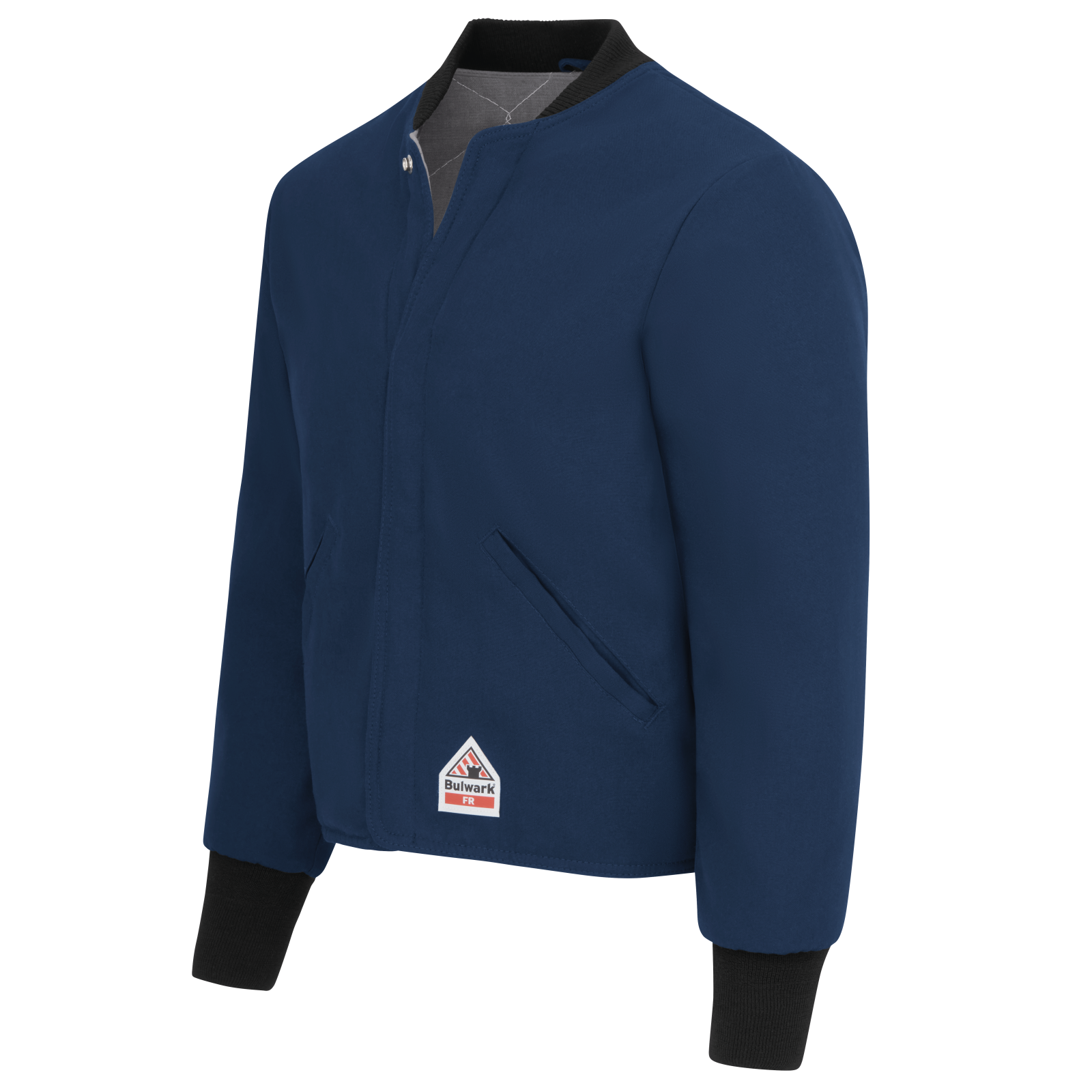 Bulwark Mens Midweight Nomex FR Sleeved Jacket Liner - Navy - LNL8NV-