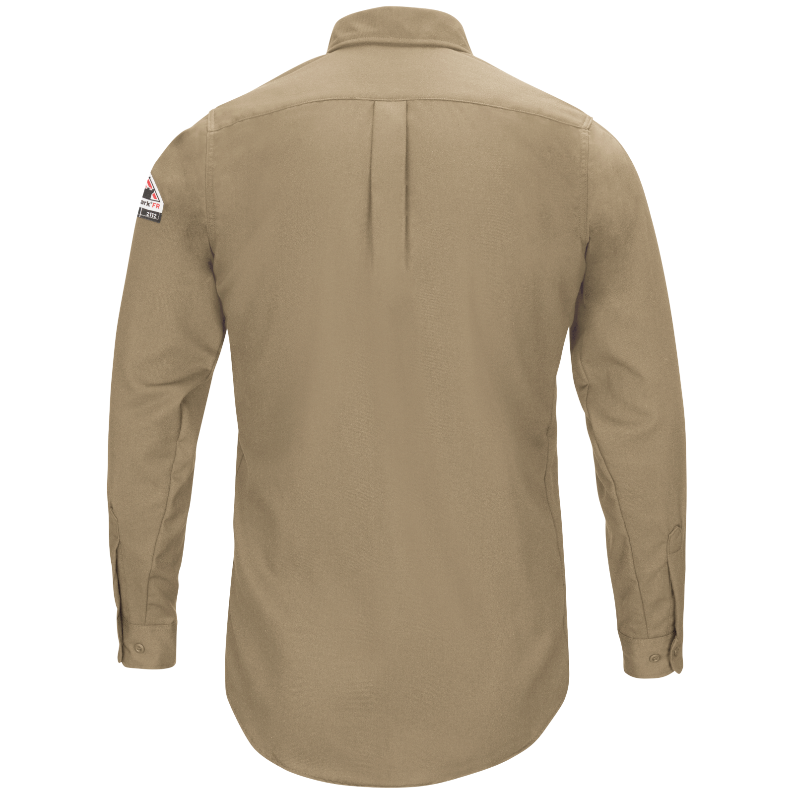 Bulwark Men's iQ Series Comfort Woven Long Sleeve Lightweight Shirt - Khaki - QS52KH-