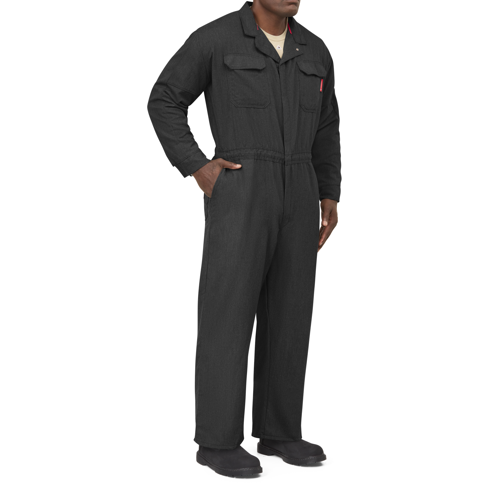 Bulwark Mens iQ Series FR Mobility Coverall - Dark Grey - QC20DG-