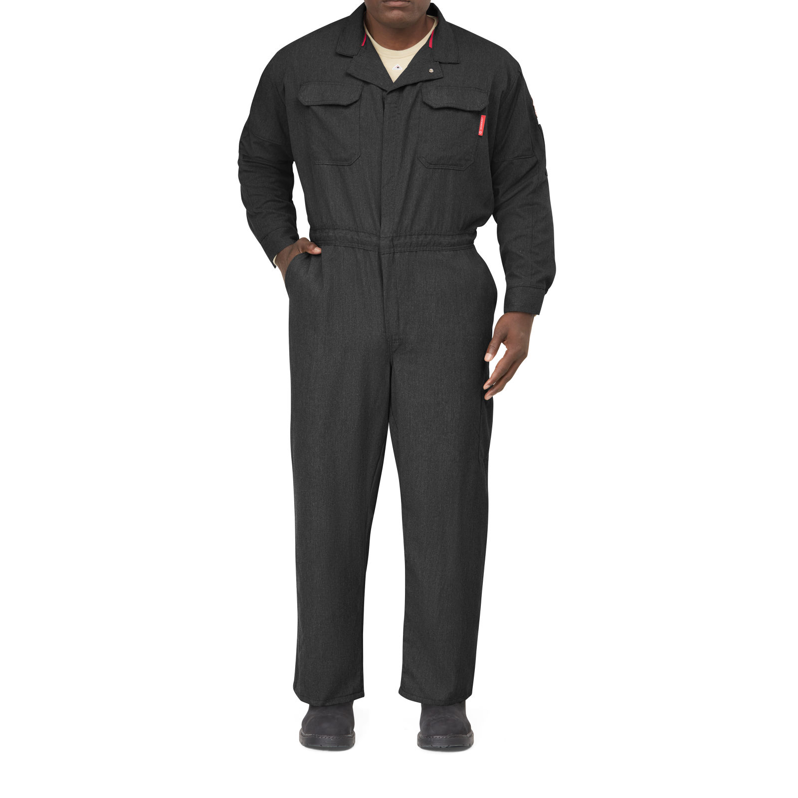 Bulwark Mens iQ Series FR Mobility Coverall - Dark Grey - QC20DG-