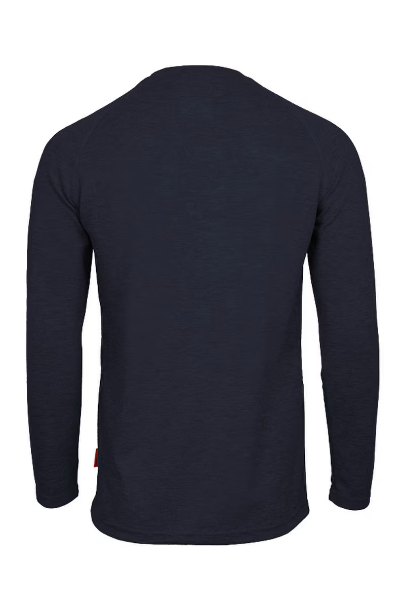 Lapco Mens FR Raglan Sleeve T-Shirt Henley - Navy Blue - FRT-RHP-NVY-
