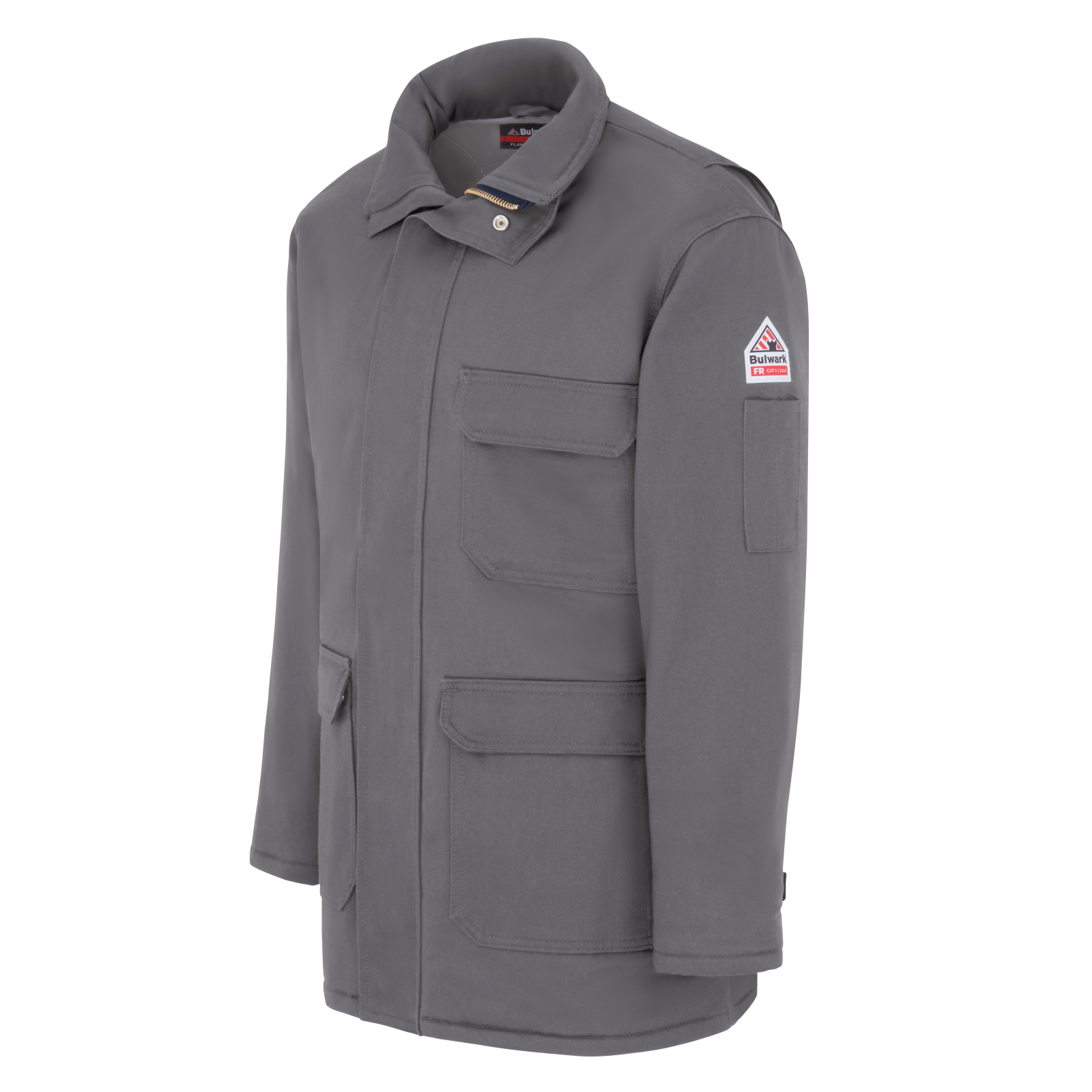 Bulwark Mens Heavyweight Excel FR ComforTouch Insulated Deluxe Parka - Grey - JLP8GY-