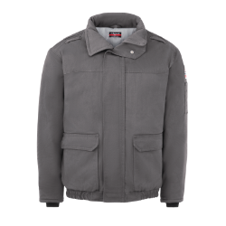 Bulwark Mens Heavyweight FR Insulated Bomber Jacket - Grey men,mens,boy,boys,jacket,coat,hoodie,sweatshirt,sweater,insulated,cold,weather,warm,grey,gray,gunmetal,silver
